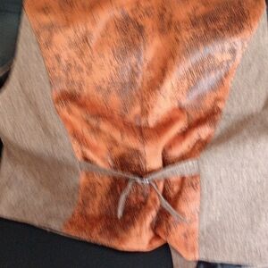 Men's tweed front men's vest